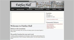 Desktop Screenshot of fairfaxhall.net